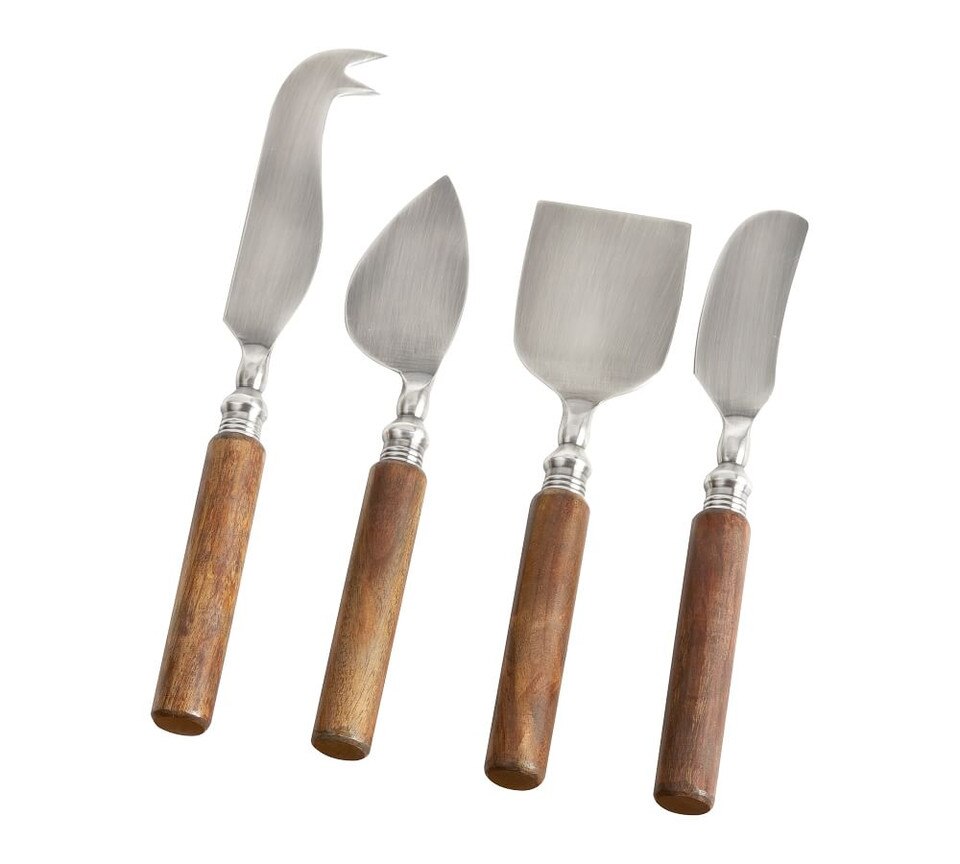 Chateau Wood Handled Cheese Knives Set of 4 Pottery Barn Australia